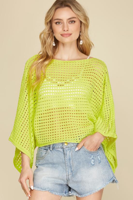 Coastal Escape Hollow Knit - SexyModest Boutique