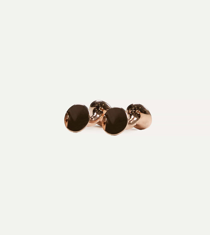 Codis Maya Rose Gold Bow Cufflinks