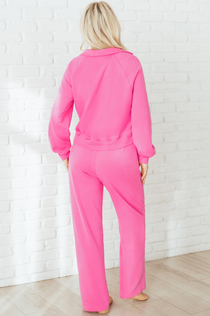 Collared Pullover & Pants Set