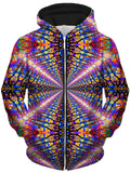 Color Tunnel Unisex Zip-Up Hoodie Lucid Eye Studios Epic Hoodie