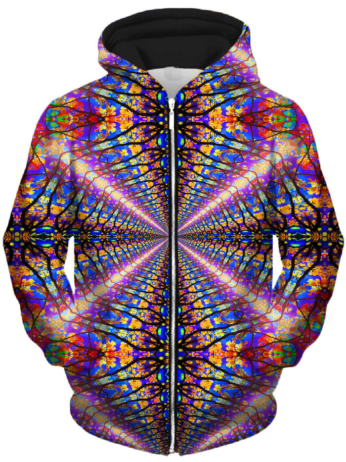 Color Tunnel Unisex Zip-Up Hoodie Lucid Eye Studios Epic Hoodie