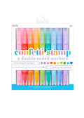Confetti Stamp Double-Ended Markers