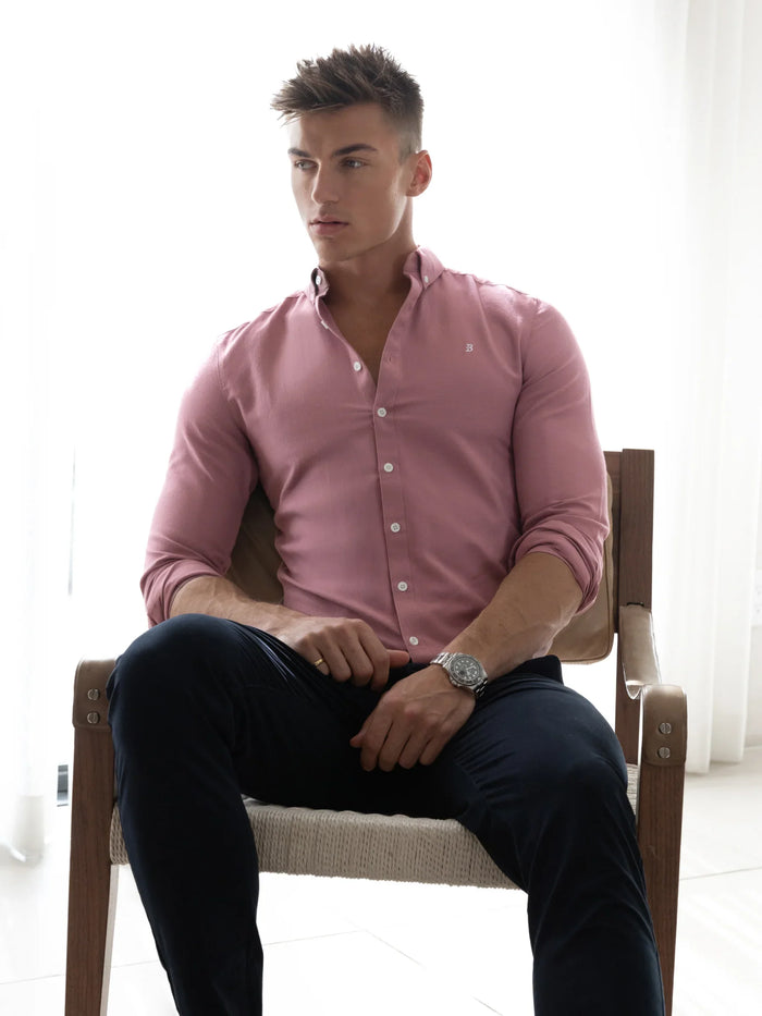 Conrad Long Sleeve Shirt - Dusty Pink