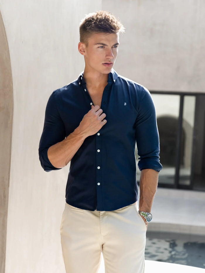 Conrad Long Sleeve Shirt - True Navy