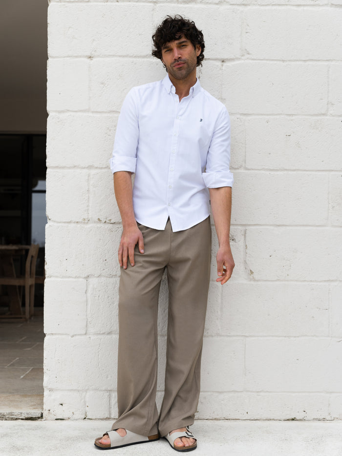 Conrad Long Sleeve Shirt - White