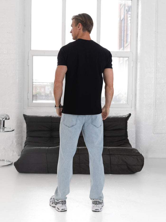 Conrad Relaxed Anchor T-Shirt - Black
