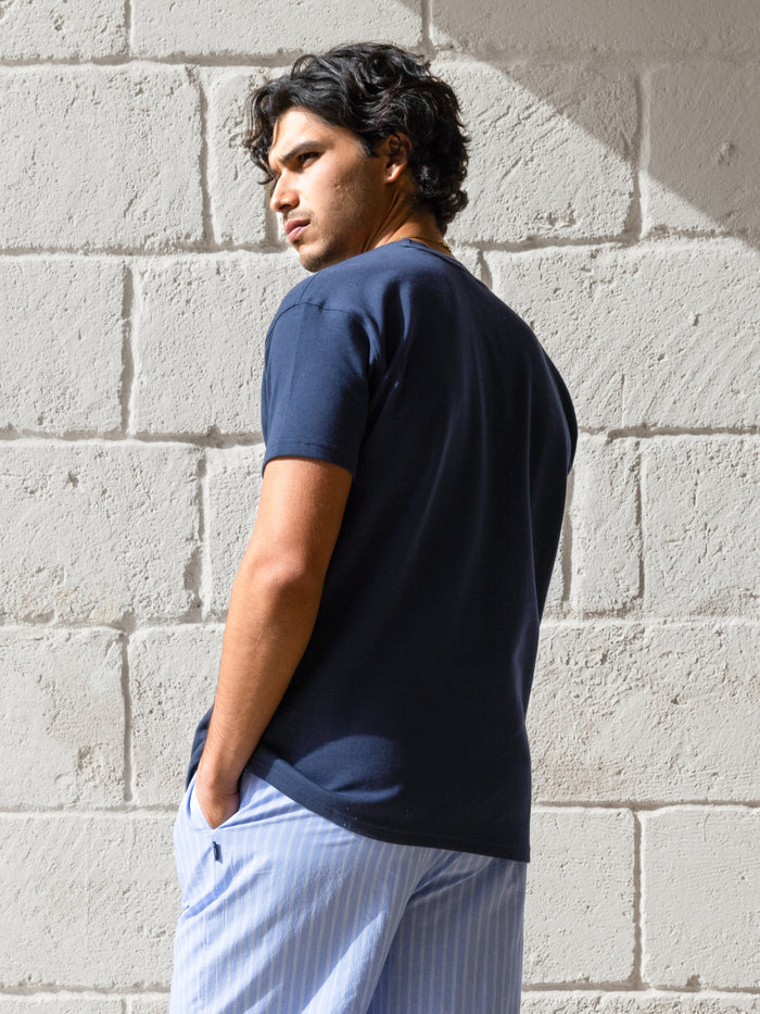 Conrad Relaxed Anchor T-Shirt - True Navy