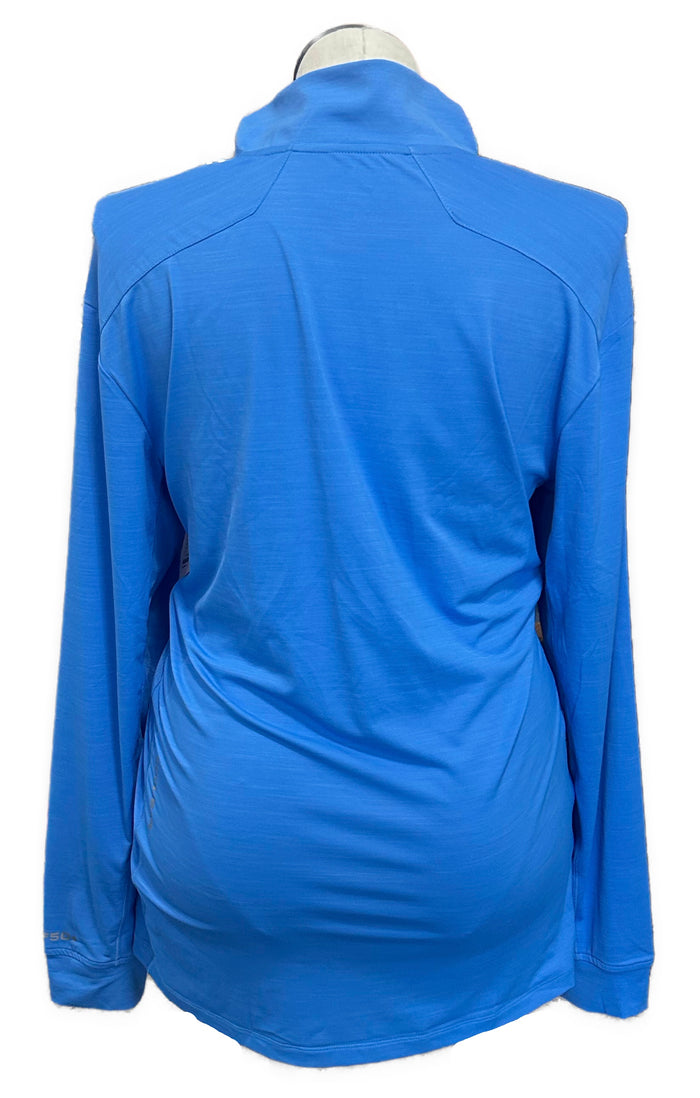 Coolibar Solid Blue Long Sleeve Sun Shirt Size L MSP $85