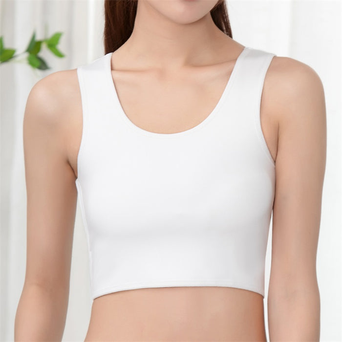 Corset Cami Tank Top Compression Wireless Breast Flat Belly Bra Shaper