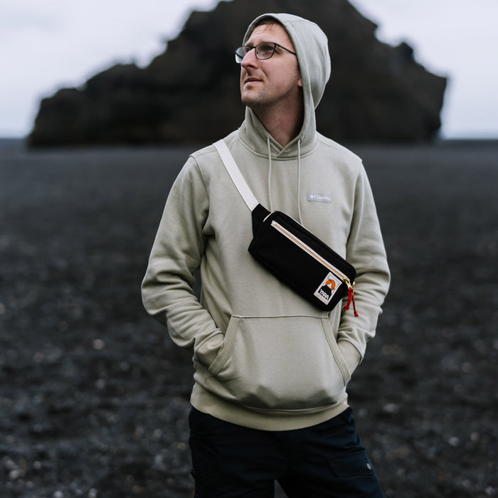 Cotton Canvas Bum Bag - Black