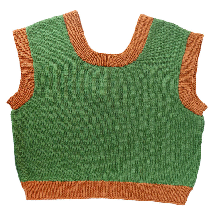 Crop Sweaters | Organic Wool  |  Top Strawberry Design  |