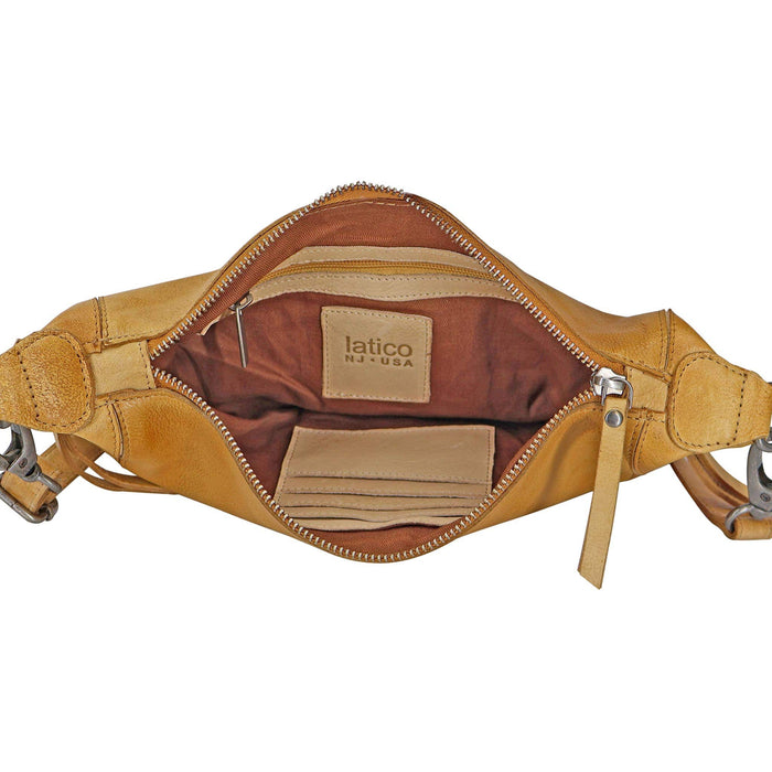 Crosby Handcrafted Leather Sling/Crossbody Bags: Denim Latico Leathers