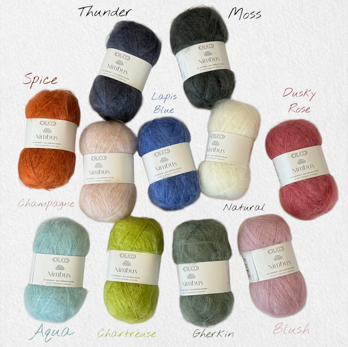 Crucci - Nimbus Mohair/Merino Knitting Yarn 50g