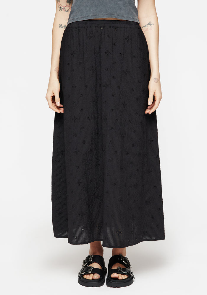 Crux Broderie Midaxi Skirt