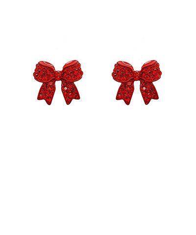 Crystal Bow Earrings