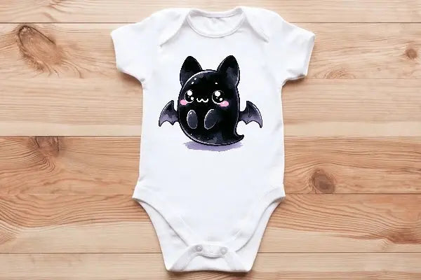 Cute Baby bat🦇 baby vest🖤🦔 Claxton Creations GB