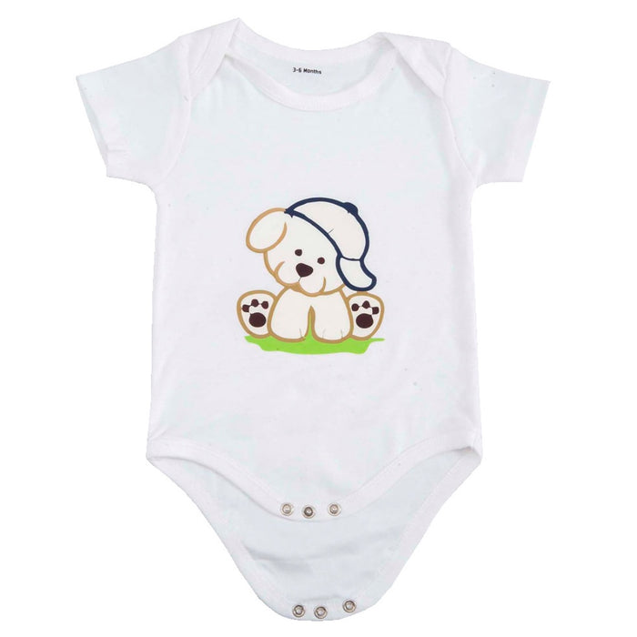 Cute Puppy Printed Romper for Infant baby | 100% Organic Cotton - Mojopanda Organic  Store