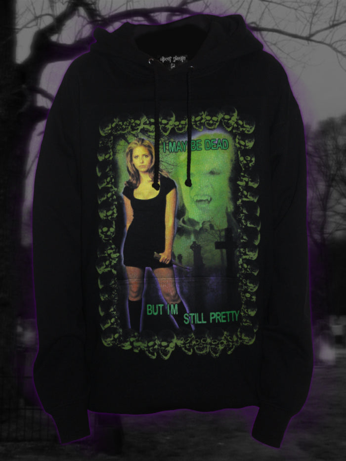 "d3ad but pretty" pullover hoodie