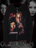 "d3ad on the scene" zip up hoodie