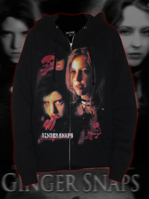 "d3ad on the scene" zip up hoodie