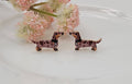 Dachshund Post Earrings