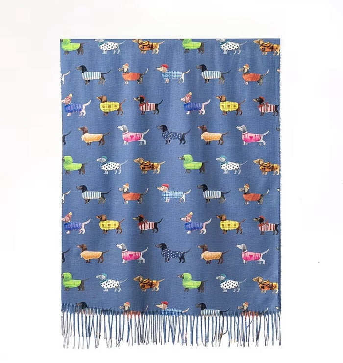 Dachshund Print Scarf