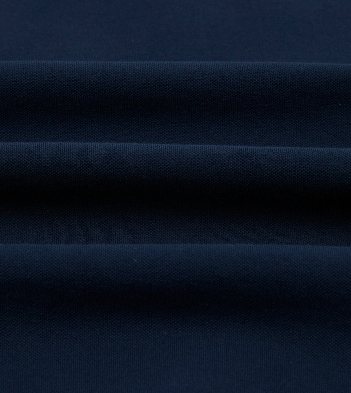 Dark Navy Piqué Cotton Polo Shirt