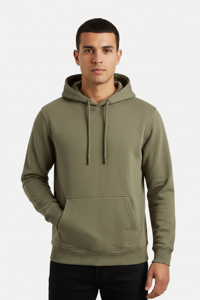 Dark Green Hoodie – front