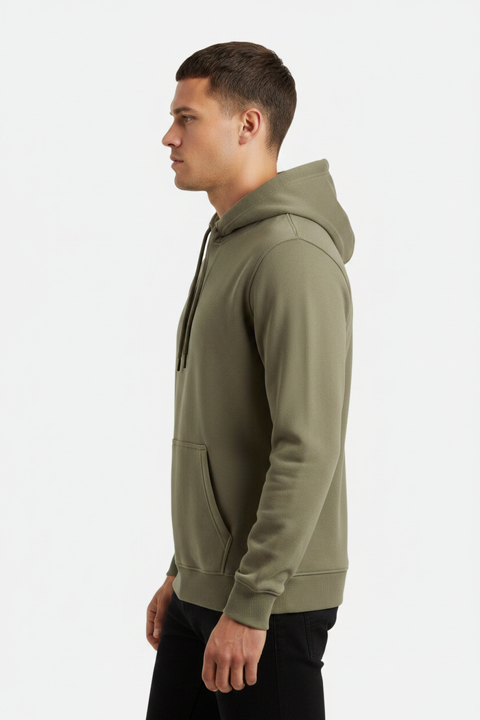 Dark Green Hoodie – side