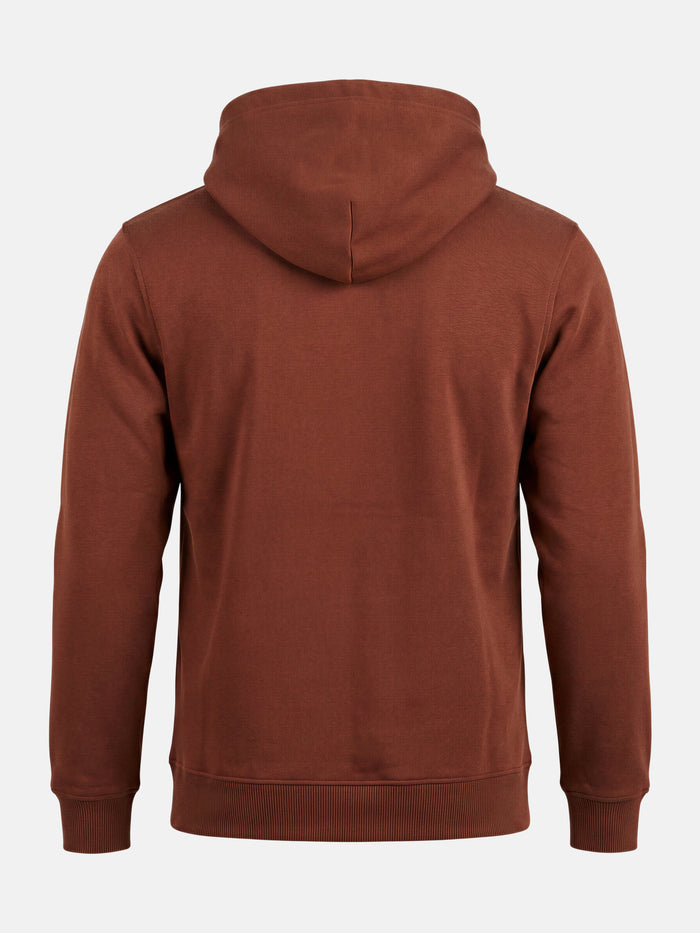 De Dexlor donkerrode hoodie