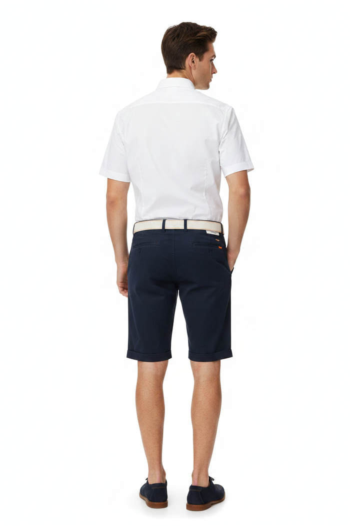 Wam Denim Kelden Navy Chino Shorts – model back view