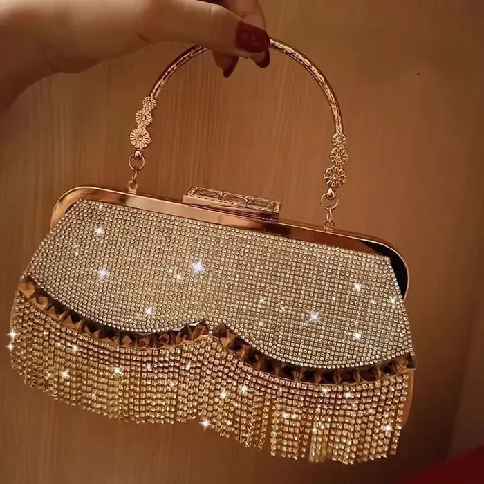 Diamond Tassel Clutch Festival/Wedding Bag fashionnsio
