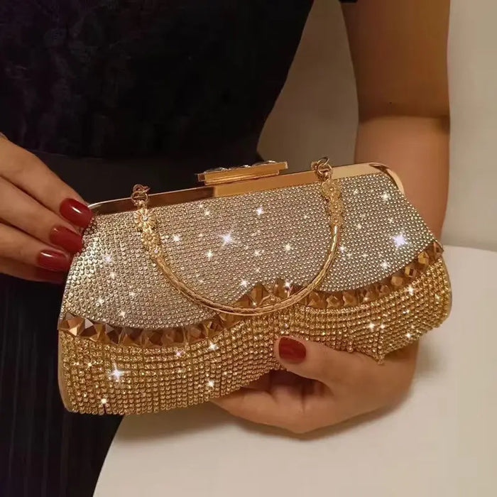 Diamond Tassel Clutch Festival/Wedding Bag fashionnsio