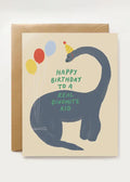 Dino-Mite Kid Birthday Card