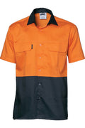 DNC Hi Vis 3 Way Cool-breeze Cotton Shirt - Short Sleeve 3937