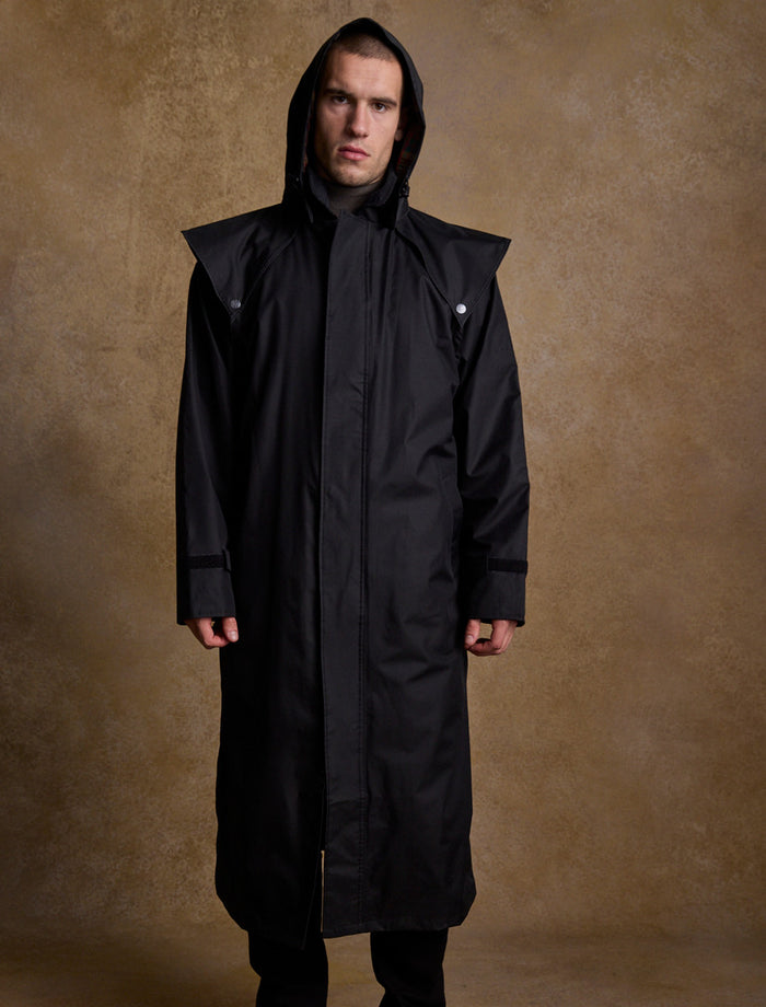 Donegal Men's Waterproof Bush Coat - Black #color_black