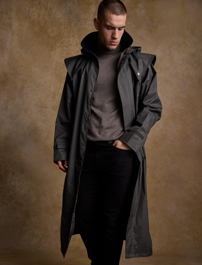 Donegal Men's Waterproof Bush Coat - Olive #color_olive
