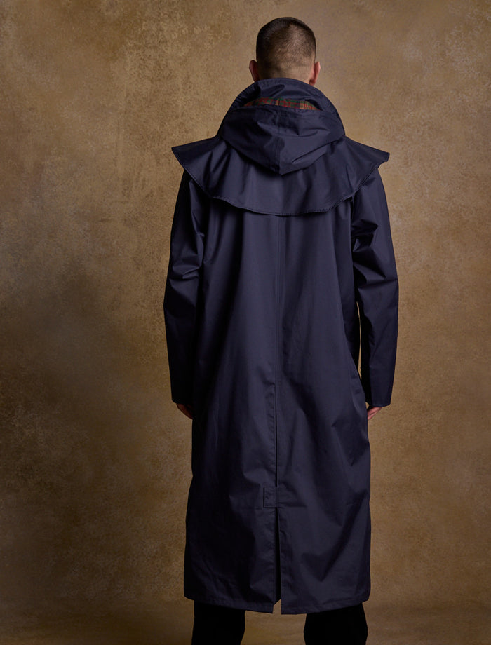 Donegal Men's Waterproof Bush Coat - Navy #color_navy