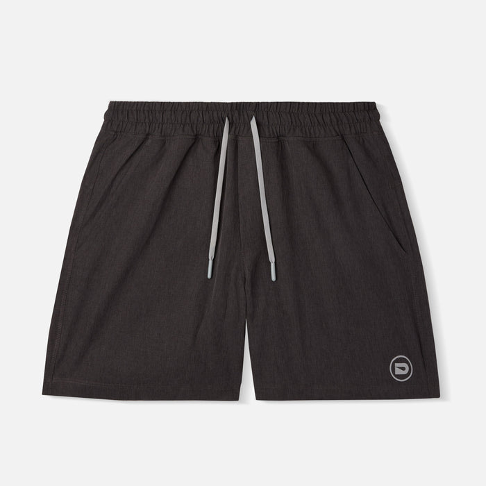 DRIP CORE TECH SHORTS - BLACK HEATHER