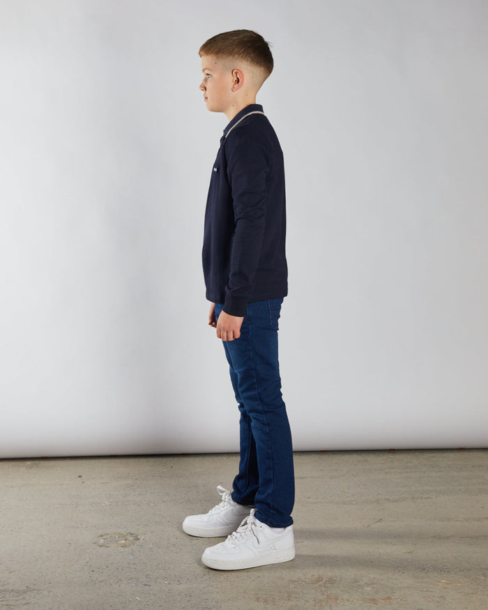 Duke L/S Polo Navy