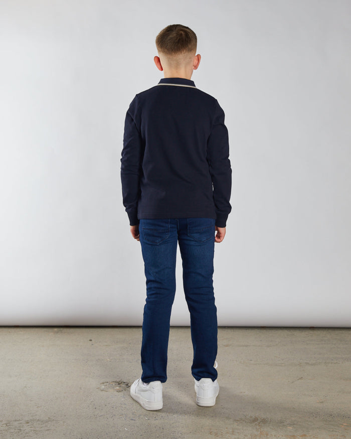 Duke L/S Polo Navy