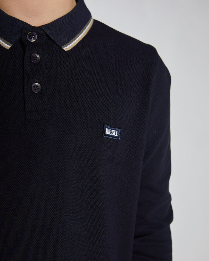 Duke L/S Polo Navy