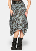 Dusha Garden Mesh Midi Skirt
