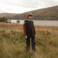 Earth Kids Playsuit - Boiled Merino Wool - Anthracite