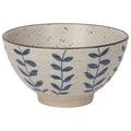Small ceramic bowl with blue vine pattern