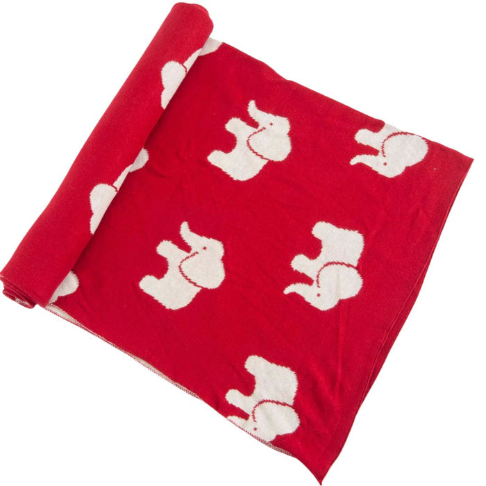 elephant Organic Cotton ac blanket for infants | Reversible