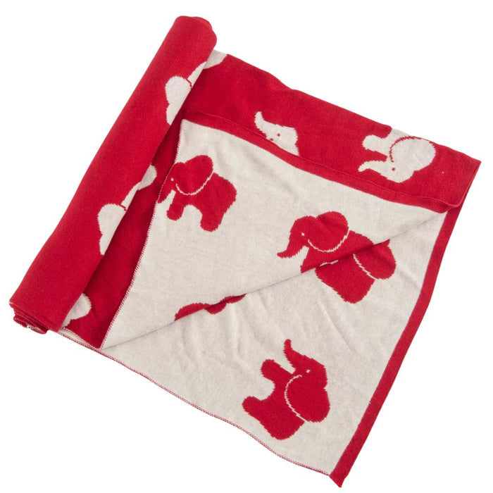 elephant Organic Cotton ac blanket for infants | Reversible