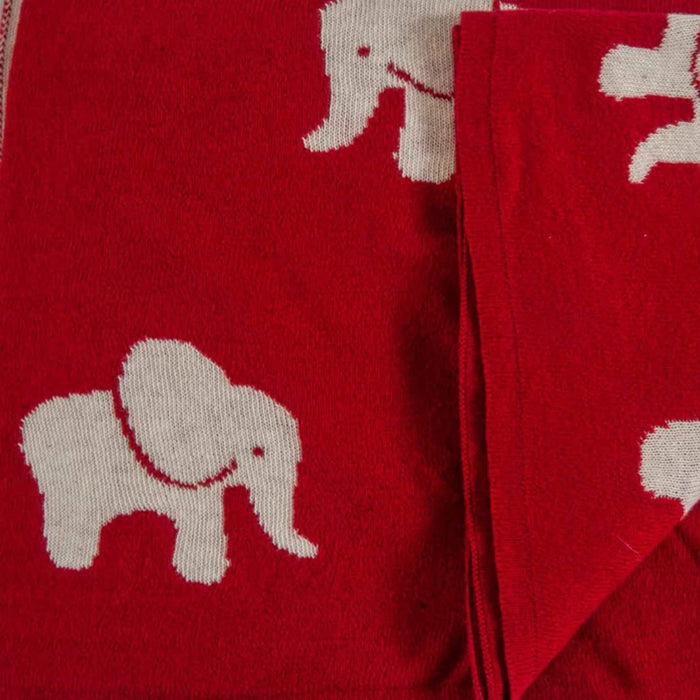 elephant Organic Cotton ac blanket for infants | Reversible