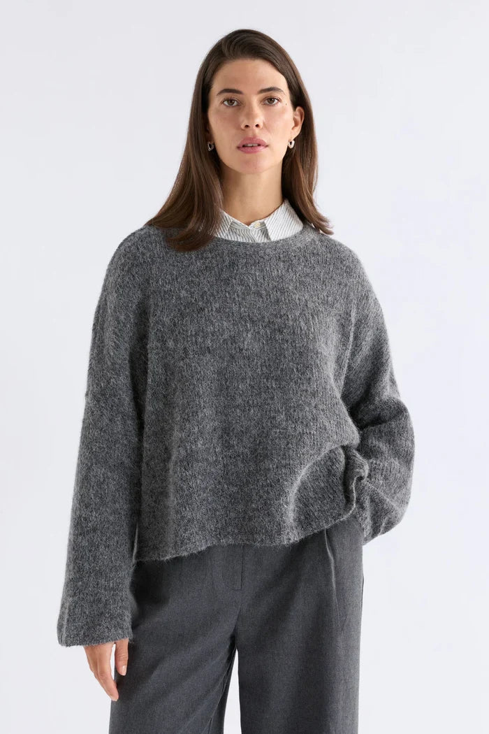 Elk - Agna Sweater - Mid Grey Marle