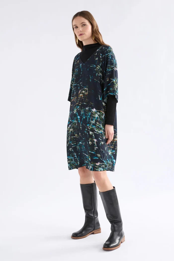 Elk - Kallio V Neck Dress - Norda Print - A1570MW26
